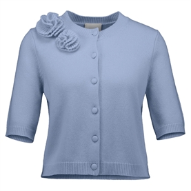 Allude Kortærmet Cardigan, Lyseblå